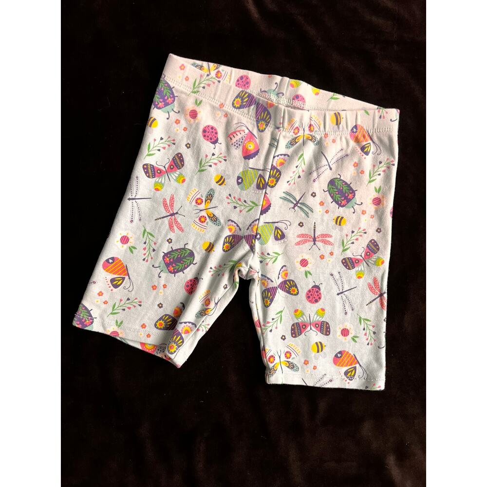 Gymboree Girls Bug Bike Shorts Backyard Explorer Pull-On Stretch Azureus Size 8